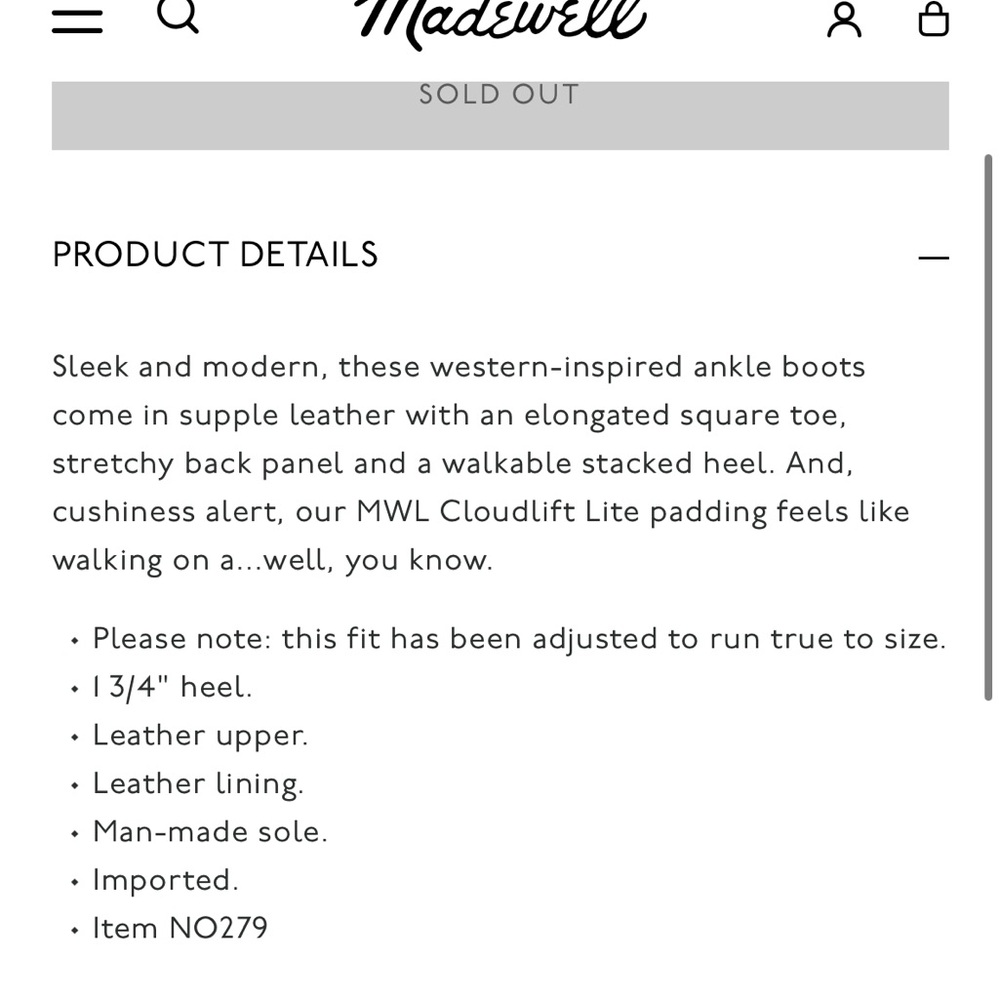 Madewell Black Leather Idris Ankle Boots - Picture 3 of 6